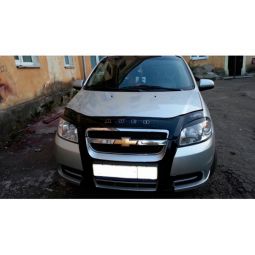 VipTuning Chevrolet Aveo T250 '06-11 седан Дефлектор капота "мухобойка"