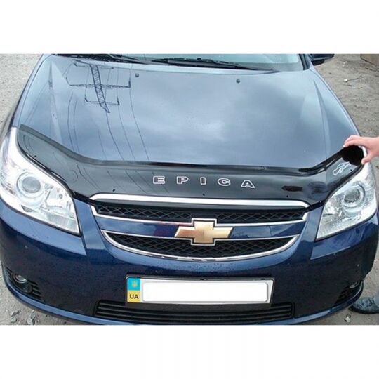 VipTuning Chevrolet Epica '06- Дефлектор капота "мухобойка" VipTuning Chevrolet Epica '06- Дефлектор капота "мухобойка"