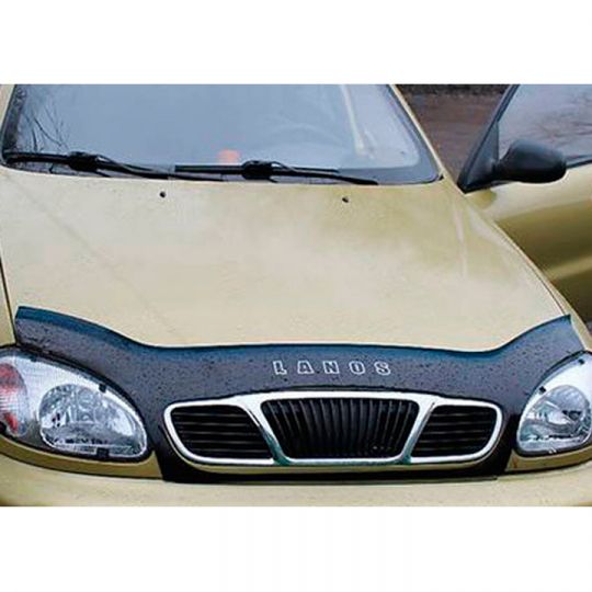 VipTuning ZAZ Lanos/Sens '97- (с решеткой радиатора) Дефлектор капота "мухобойка" VipTuning ZAZ Lanos/Sens '97- (с решеткой радиатора) Дефлектор капота "мухобойка"