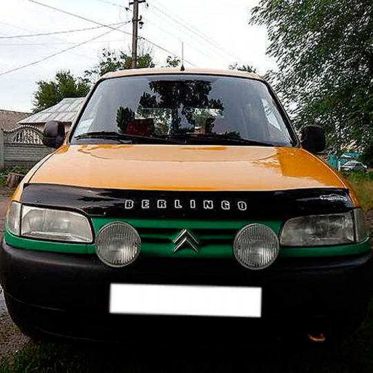 VipTuning Citroen Berlingo I '96-02 Дефлектор капота "мухобойка" VipTuning Citroen Berlingo I '96-02 Дефлектор капота "мухобойка"