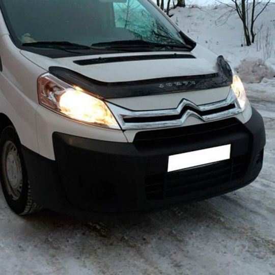 VipTuning Citroen Jumpy II '07- Дефлектор капота "мухобойка" VipTuning Citroen Jumpy II '07- Дефлектор капота "мухобойка"
