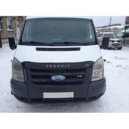 VipTuning Ford Transit VI '06-14 (короткий) Дефлектор капота "мухобойка"