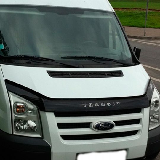 VipTuning Ford Transit VI '06-14 Дефлектор капота "мухобойка" VipTuning Ford Transit VI '06-14 Дефлектор капота "мухобойка"