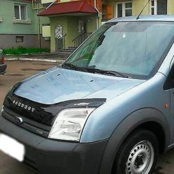 VipTuning Ford Transit Connect I '02-09 Дефлектор капота "мухобойка"