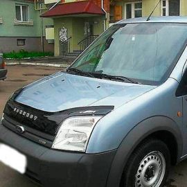 VipTuning Ford Transit Connect I '02-09 Дефлектор капота "мухобойка"