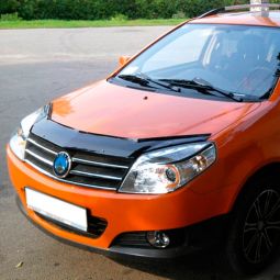 VipTuning Geely MK '06- Дефлектор капота "мухобойка"