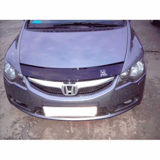 VipTuning Honda Civic VIII '06-11 седан  Дефлектор капота "мухобойка" VipTuning Honda Civic VIII '06-11 седан  Дефлектор капота "мухобойка"