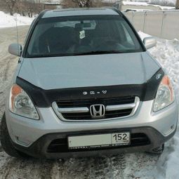 VipTuning Honda CR-V II '01-06 Дефлектор капота "мухобойка"