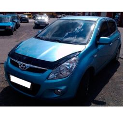 VipTuning Hyundai i20 '08- Дефлектор капота "мухобойка"