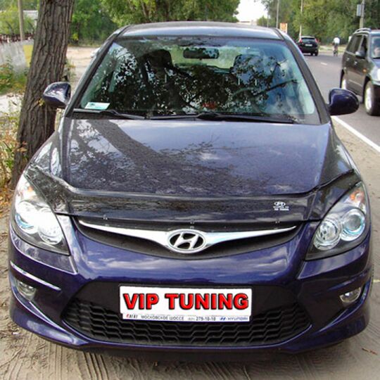 VipTuning Hyundai i30 I '07-12 Дефлектор капота "мухобойка" VipTuning Hyundai i30 I '07-12 Дефлектор капота "мухобойка"