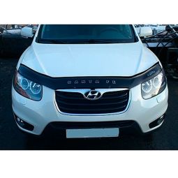 VipTuning Hyundai Santa Fe II '06-12 Дефлектор капота "мухобойка"