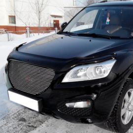 VipTuning Lifan X60 '11- Дефлектор капота "мухобойка"