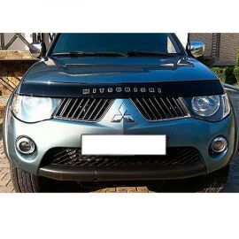 VipTuning Mitsubishi L200 IV '06-15 Дефлектор капота "мухобойка"