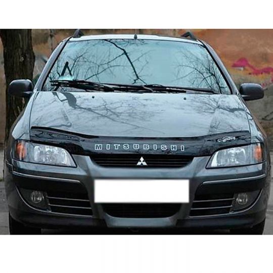 VipTuning Mitsubishi Space Star '98- Дефлектор капота "мухобойка" VipTuning Mitsubishi Space Star '98- Дефлектор капота "мухобойка"