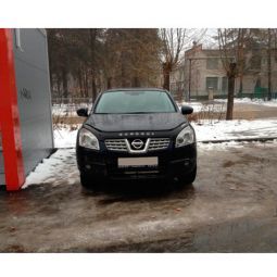 VipTuning Nissan Qashqai I '07-09 Дефлектор капота "мухобойка"