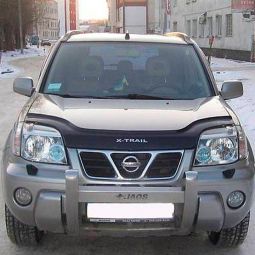 VipTuning Nissan X-Trail (T30) I '01-07 Дефлектор капота "мухобойка" VipTuning Nissan X-Trail (T30) I '01-07 Дефлектор капота "мухобойка"