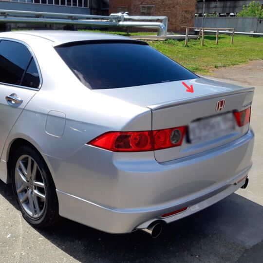 Orticar Спойлер [Лип] на Honda Accord VII '02-08 (под покраску)