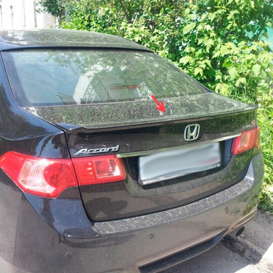 Orticar Спойлер [Лип] на Honda Accord VIII '08-15 (под покраску)