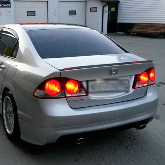 Orticar Спойлер [Лип] на Honda Civic VIII '06-11 седан (под покраску)