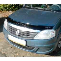 VipTuning Renault Logan I '04-12 Дефлектор капота "мухобойка"