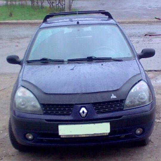 VipTuning Renault Symbol I '02-08 Дефлектор капота "мухобойка" VipTuning Renault Symbol I '02-08 Дефлектор капота "мухобойка"