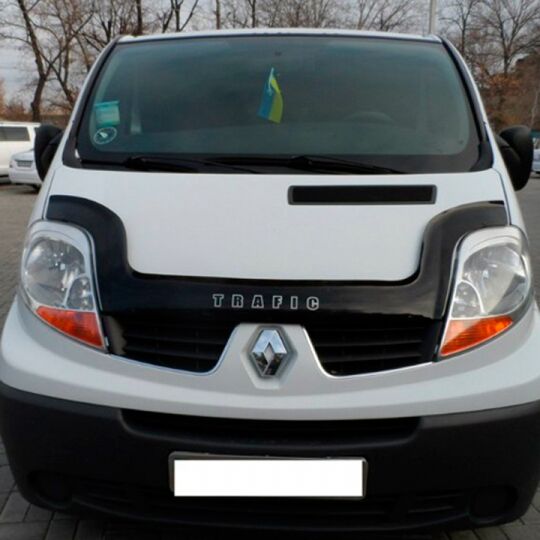 VipTuning Renault Trafic II '01-14 Дефлектор капота "мухобойка" VipTuning Renault Trafic II '01-14 Дефлектор капота "мухобойка"