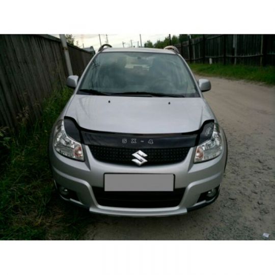 VipTuning Suzuki SX4 I '06- Дефлектор капота "мухобойка" VipTuning Suzuki SX4 I '06- Дефлектор капота "мухобойка"