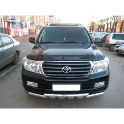 VipTuning Toyota Land Cruiser (200) '07- Дефлектор капота "мухобойка"