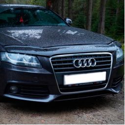 VL-Tuning Audi A4 B8 '07-11 Дефлектор капота "мухобойка"