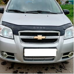 VL-Tuning Chevrolet Aveo T250 '06-11 седан Дефлектор капота "мухобойка"