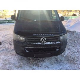 VipTuning Volkswagen T5 '10- (вариант Б) Дефлектор капота "мухобойка"