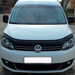 VipTuning Volkswagen Caddy III '10-15 Дефлектор капота "мухобойка"
