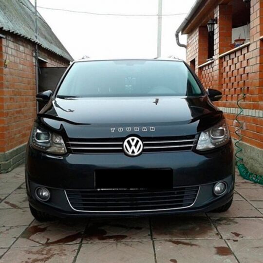 VipTuning Volkswagen Touran I '10-15 Дефлектор капота "мухобойка" VipTuning Volkswagen Touran I '10-15 Дефлектор капота "мухобойка"
