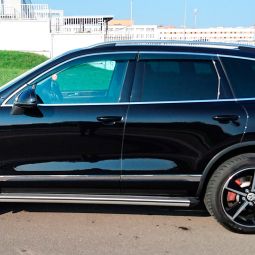 Alvi-Style Дефлекторы окон на Volkswagen Touareg II '10- (нержав. хром. молдинг, накладные)