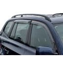 EGR Дефлекторы окон на BMW X3 E83 '03-10 дымчатые (накладные)