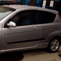 COBRA TUNING Дефлекторы окон на Chevrolet Aveo T255 '08-11 хэтчбек 3d (накладные)