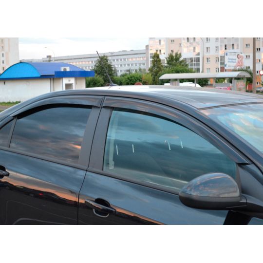 COBRA TUNING Дефлекторы окон на Chevrolet Aveo T300 '11- седан (накладные) COBRA TUNING Дефлекторы окон на Chevrolet Aveo T300 '11- седан (накладные)
