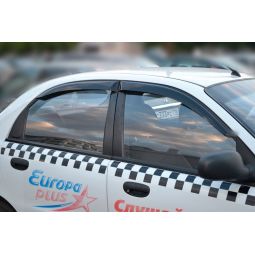 COBRA TUNING Дефлекторы окон на Chevrolet Lanos, Daewoo Lanos, ZAZ Sens (накладные)