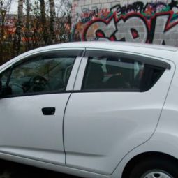 COBRA TUNING Дефлекторы окон на Chevrolet Spark (M300) '09- (накладные)