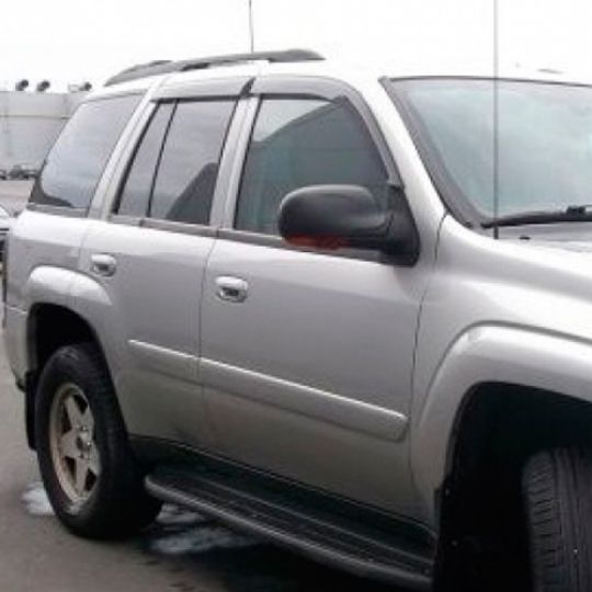 COBRA TUNING Дефлекторы окон на Chevrolet TrailBlazer I '01-08 (накладные) COBRA TUNING Дефлекторы окон на Chevrolet TrailBlazer I '01-08 (накладные)