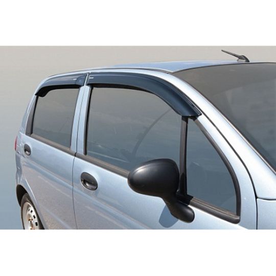 Azard Дефлекторы окон на Daewoo Matiz (M200/M250) '05- (ПК, накладные) Azard Дефлекторы окон на Daewoo Matiz (M200/M250) '05- (ПК, накладные)