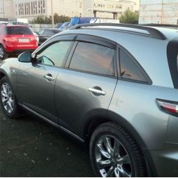 COBRA TUNING Дефлекторы окон на Infiniti FX (S50) '03-08 (накладные)