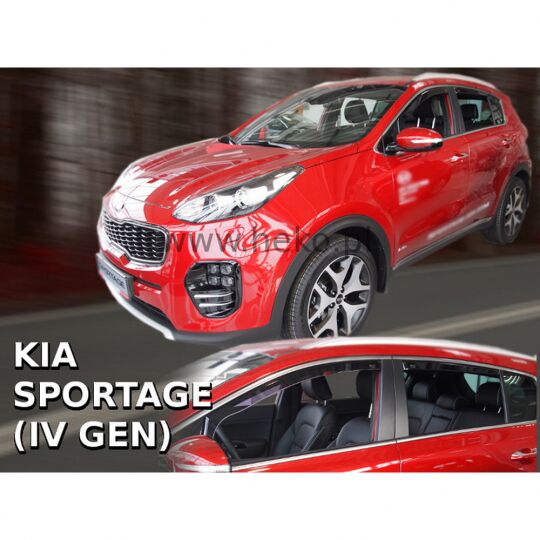 Team Heko Дефлекторы окон на Kia Sportage IV '15- 5D (вставные) Team Heko Дефлекторы окон на Kia Sportage IV '15- 5D (вставные)