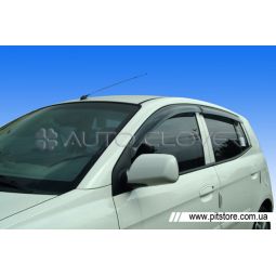 Auto Clover Дефлекторы окон на KIA PICANTO I '04-11 (накладные)