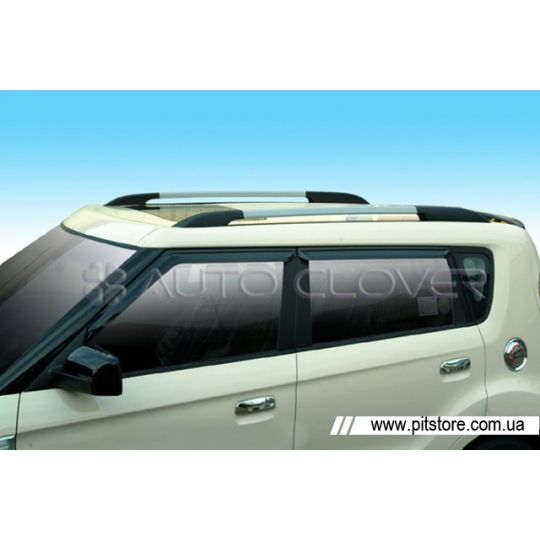 Auto Clover Дефлекторы окон на KIA SOUL I '08-13 (накладные)