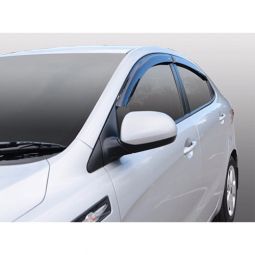 Azard Дефлекторы окон на Kia Rio III '11- седан (ПК, накладные) Azard Дефлекторы окон на Kia Rio III '11- седан (ПК, накладные)