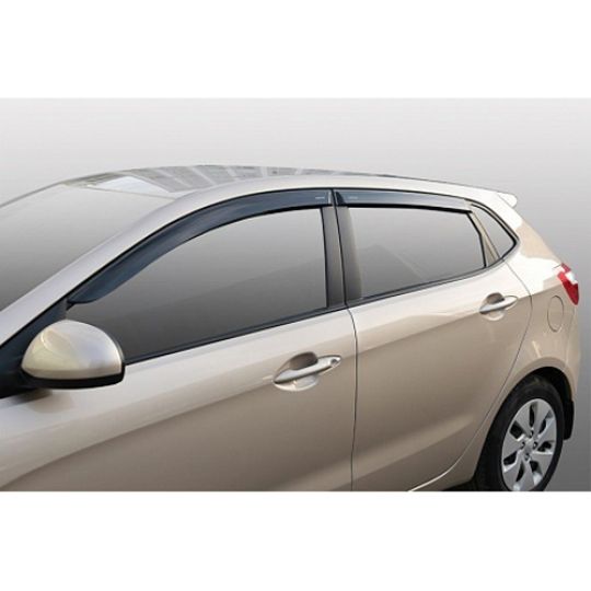 Azard Дефлекторы окон на Kia Rio III '11- хэтчбек (ПК, накладные) Azard Дефлекторы окон на Kia Rio III '11- хэтчбек (ПК, накладные)