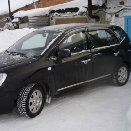 COBRA TUNING Дефлекторы окон на Kia Carens III '06-12 (накладные)