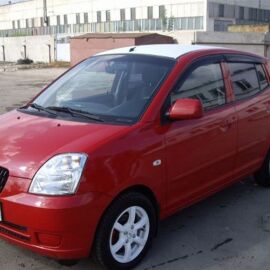 COBRA TUNING Дефлекторы окон на Kia Picanto I '04-11 хэтчбек 5d (накладные)
