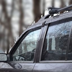 COBRA TUNING Дефлекторы окон на Kia Sportage I '94-02 (накладные)